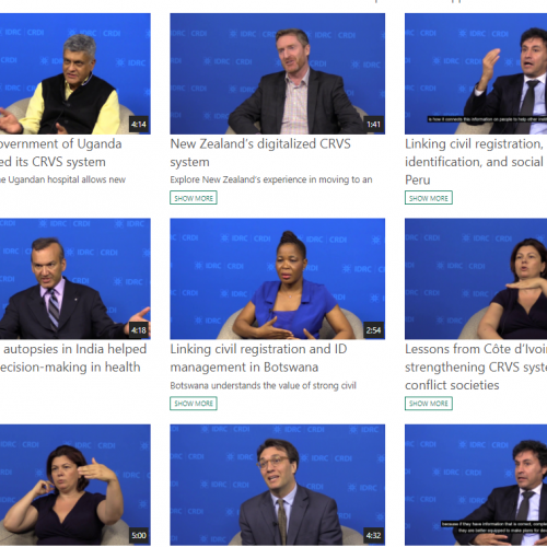 Screen grab from a webpage that features the Expert Talks video series